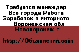 Требуется менеждер - Все города Работа » Заработок в интернете   . Воронежская обл.,Нововоронеж г.